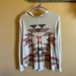 Geometric Patterned Hoodie